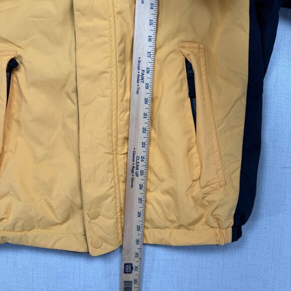 Vintage Nautica Reversible Jacket Yellow Navy Fleece Shell Zip Front Size XXL - Picture 10 of 14